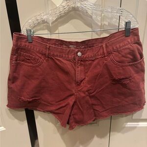 Old Navy Women's Red Jean Shorts